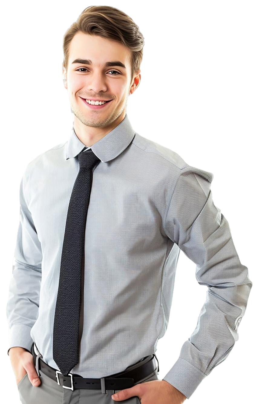 a male office worker