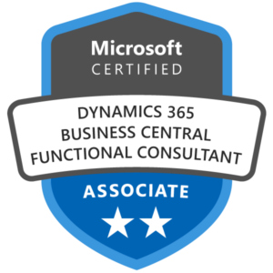 Associate Dynamics365 Business Central Functional Consultant Certified